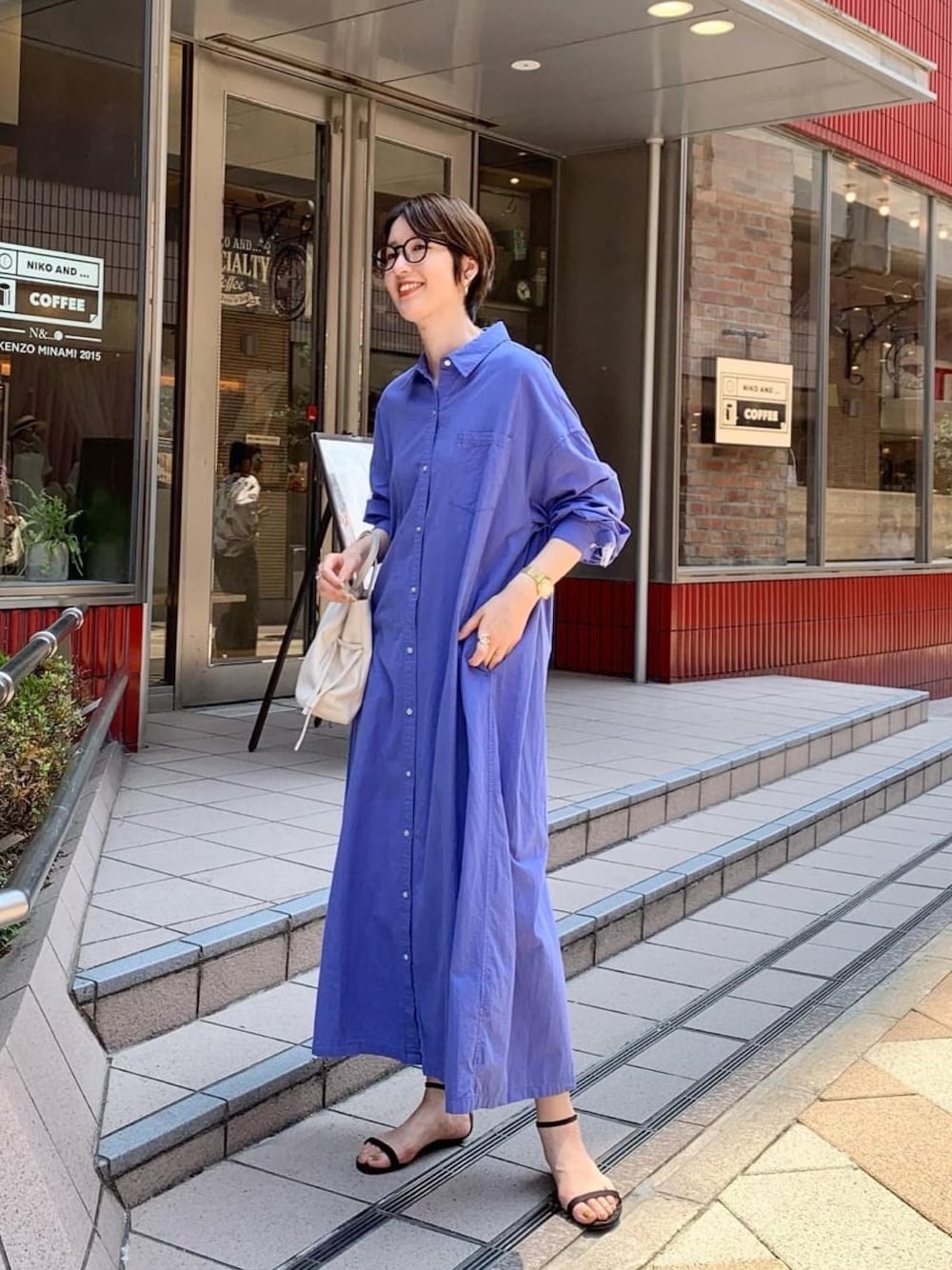 SHENERY（シーナリー）の「コットンマキシシャツワンピース