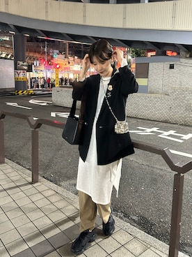 「SHENERY（シーナリー）のアイテム（テーラードジャケット）」を使った、GOTOU_171cmさん（レディース・171cm）の秋コーディネート