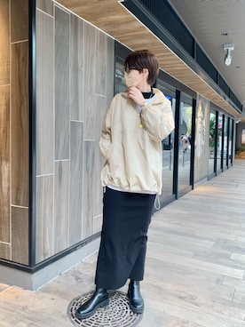 「SHENERY（シーナリー）のアイテム（ブルゾン）」を使った、GOTOU_171cmさん（レディース・171cm）の冬コーディネート