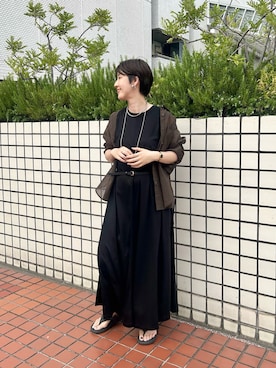 「アイテム（ワンピース/ドレス）」を使った、GOTOU_171cmさん（レディース・171cm）の夏コーディネート
