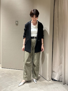 「SHENERY（シーナリー）のアイテム（テーラードジャケット）」を使った、GOTOU_171cmさん（レディース・171cm）の夏コーディネート