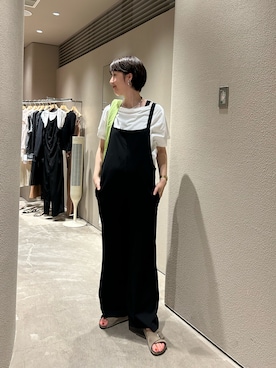 「秋先取りコーデ」｜「アイテム（オールインワン・サロペット）」を使った、GOTOU_171cmさん（レディース・171cm）の夏コーディネート
