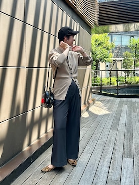「アイテム（カーディガン/ボレロ）」を使った、GOTOU_171cmさん（レディース・171cm）の夏コーディネート