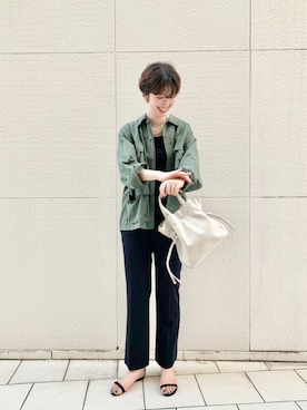 「SHENERY（シーナリー）のアイテム（ブルゾン）」を使った、GOTOU_171cmさん（レディース・171cm）の夏コーディネート