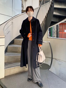 「韓国コーデ」｜「アイテム（その他アウター）」を使った、GOTOU_171cmさん（レディース・171cm）の秋コーディネート