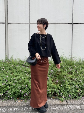 「アイテム（スカート）」を使った、GOTOU_171cmさん（レディース・171cm）の秋コーディネート