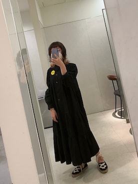 「アイテム（ブローチ/コサージュ、イエロー系）」を使った、kirariさん（レディース・154cm）の夏コーディネート