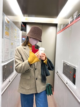 Ellie*さん（レディース・169cm）の冬コーディネート