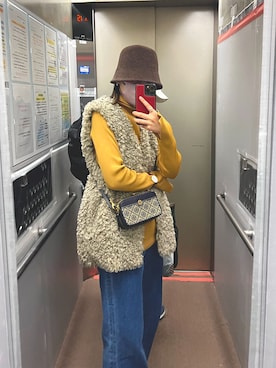 「SHEL’TTER（シェルター）のアイテム」を使った、Ellie*さん（レディース・169cm）の秋コーディネート