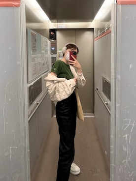 「Mila Owen（ミラオーウェン）のアイテム（その他アウター）」を使った、Ellie*さん（レディース・169cm）の春コーディネート