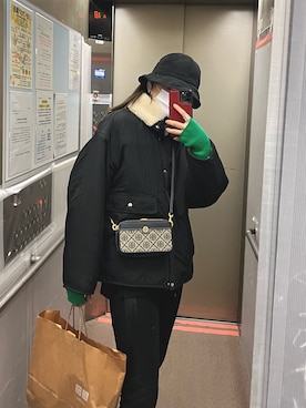 Ellie*さん（レディース・169cm）の冬コーディネート