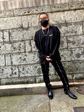 「endevice（エンデヴァイス）のアイテム（パンツ）」を使った、JUNさん（メンズ・168cm）の夏コーディネート