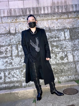 JUNさんの（Yohji Yamamoto POUR HOMME | ヨウジヤマモトプールオム）を使ったコーディネート