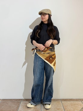 「Johnbull（ジョンブル）のアイテム」を使った、orhitoさん（レディース・157cm）の春コーディネート