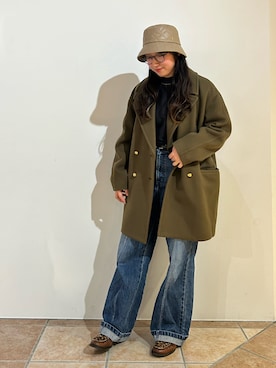 「Johnbull（ジョンブル）のアイテム（ジャケット/アウター）」を使った、orhitoさん（レディース・157cm）の秋コーディネート
