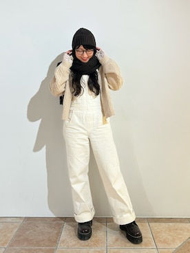 「アイテム（オールインワン・サロペット）」を使った、orhitoさん（レディース・157cm）の秋コーディネート