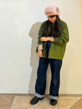 「アイテム（オールインワン・サロペット）」を使った、orhitoさん（レディース・157cm）の秋コーディネート