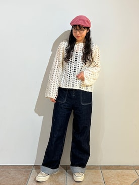 「アイテム（サロペット/オーバーオール）」を使った、orhitoさん（レディース・157cm）の秋コーディネート