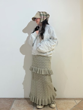 「付け襟」｜orhitoさん（レディース・157cm）の冬コーディネート