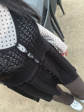 「B-Threeのアイテム（パンツ、ブラウン系）」を使った、Hinataさん（レディース・157cm）の夏コーディネート