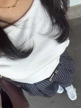 「H&M（エイチ・アンド・エム）のアイテム（バッグ）」を使った、Hinataさん（レディース・157cm）の春コーディネート