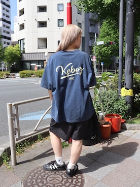 「KEBOZ（ケボズ）のアイテム」を使った、mayaさん（レディース・169cm）の春コーディネート