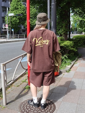 「KEBOZ（ケボズ）のアイテム」を使った、mayaさん（レディース・169cm）の春コーディネート