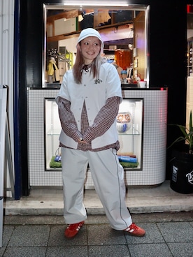 「KEBOZ（ケボズ）のアイテム」を使った、mayaさん（レディース・169cm）の春コーディネート