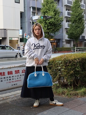 keboz ケボズ　スウェット＋トートバック、ステッカー付き KEBOZ（ケボズ）の「ICON LOGO SWEAT FULL ZIP HOODIE