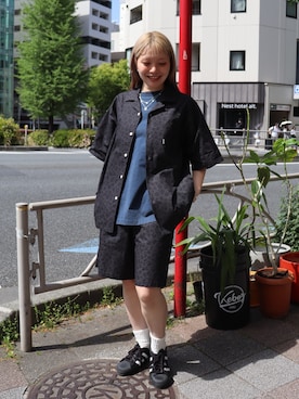 「KEBOZ（ケボズ）のアイテム」を使った、mayaさん（レディース・169cm）の春コーディネート