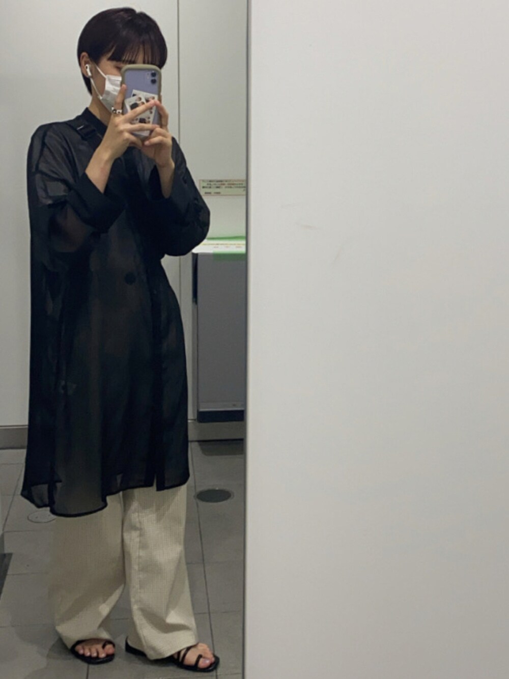 「GUのアイテム（ワンピース/ドレス、ブラック系）」を使った、gcm0711さん（レディース・153cm）の秋コーディネートの1枚目の写真