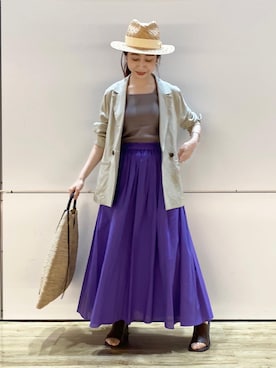 「仙台」｜「アイテム（その他）」を使った、Meguさん（レディース・158cm）の夏コーディネート