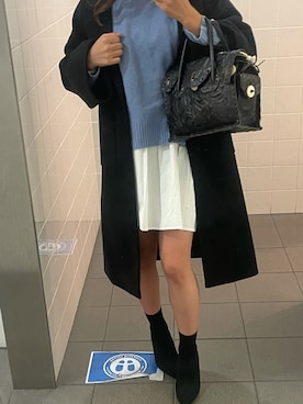 「GRACE CONTINENTAL（グレースコンチネンタル）のアイテム（バッグ）」を使った、_____lxymkさん（レディース・160cm）の秋コーディネート