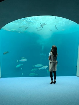 「UNIQLO（ユニクロ）のスーピマコットンリブクルーネックT（半袖）（Tシャツ/カットソー）」を使った、_____lxymkさん（レディース・160cm）の秋コーディネート