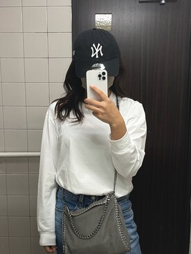 「キャップ女子」｜_____lxymkさん（レディース・160cm）の秋コーディネート