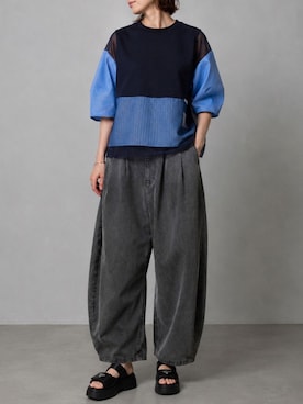 「PRADA（プラダ）のアイテム」を使った、MARECHAL TERREさん（レディース・163cm）の春コーディネート