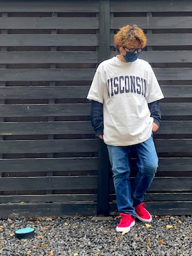 「DC（ディーシー）のアイテム」を使った、yucさん（レディース・157cm）の冬コーディネート