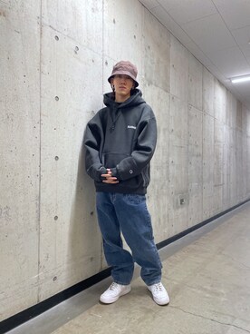 「ボールハット」｜菅原省吾さん（メンズ・172cm）の秋コーディネート