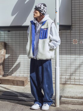 「XLARGE（エクストララージ）のアイテム（その他アウター）」を使った、菅原省吾さん（メンズ・172cm）の秋コーディネート