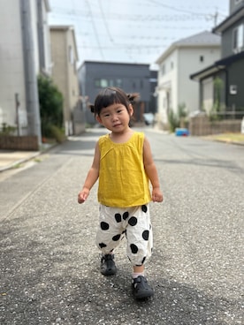 「アイテム（サンダル）」を使った、miipuuuさん（キッズ・80cm）の夏コーディネート