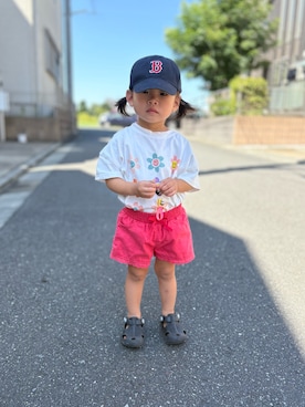 「西松屋（ニシマツヤ）のアイテム」を使った、miipuuuさん（キッズ・80cm）の秋コーディネート