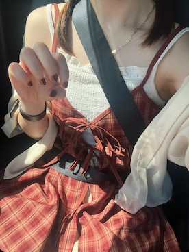「アイテム（その他トップス）」を使った、rinさん（レディース・155cm）の夏コーディネート