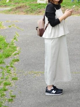 「Honeys（ハニーズ）のアイテム（トップス）」を使った、mm712さん（レディース・159cm）の春コーディネート