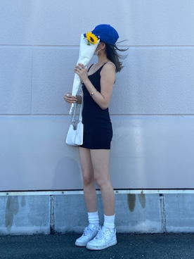 「韓国コーデ」｜「アイテム（帽子）」を使った、0117skさん（レディース・160cm）の秋コーディネート