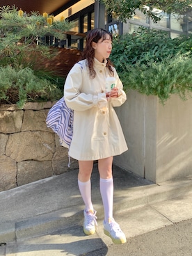「Kastane（カスタネ）のアイテム（トレンチコート）」を使った、miyabiさん（レディース・160cm）の冬コーディネート