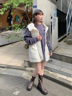 ベストを使った 秋服 の人気ファッションコーディネート Wear