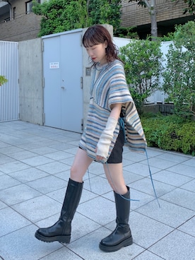 「ブルー」｜miyabiさん（レディース・160cm）の夏コーディネート