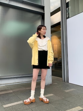 「Kastane」｜「アイテム（スリッポン）」を使った、miyabiさん（レディース・160cm）の冬コーディネート