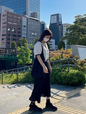 「韓国コーデ」｜「アイテム（スリッポン）」を使った、by muni:r  staffさん（レディース・158cm）の春コーディネート