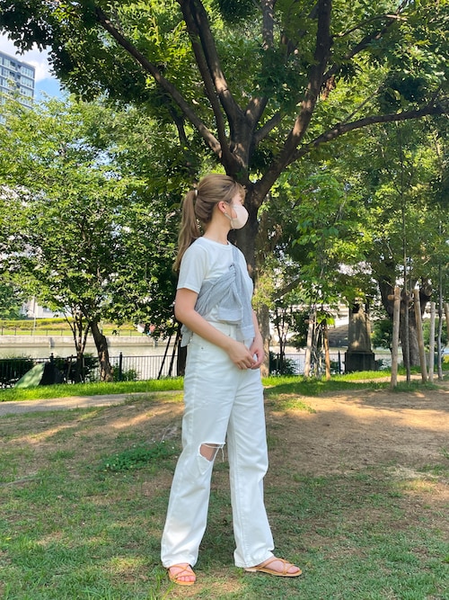 khaite デニムパンツ サイズ36 ネイビー ジーパン デニムパンツ ジーンズ メンズ ストレート ストレッチ